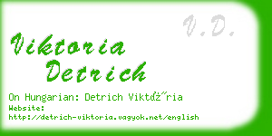 viktoria detrich business card